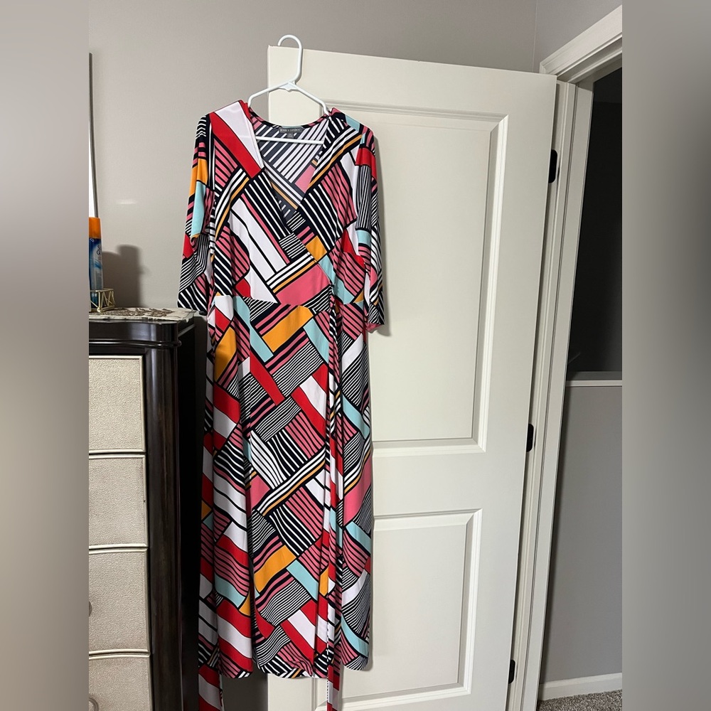 Geometric Multicolor Dress